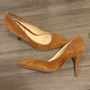 Nine West Tan Suede Heels